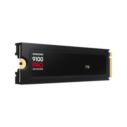 Samsung 9100 PRO With Heatsink , 1000 GB , SSD form factor M.2 2280 , Solid-state drive interface PCIe 5.0 NVMe , Read speed 14800 MB/s , Write speed 13400 MB/s
