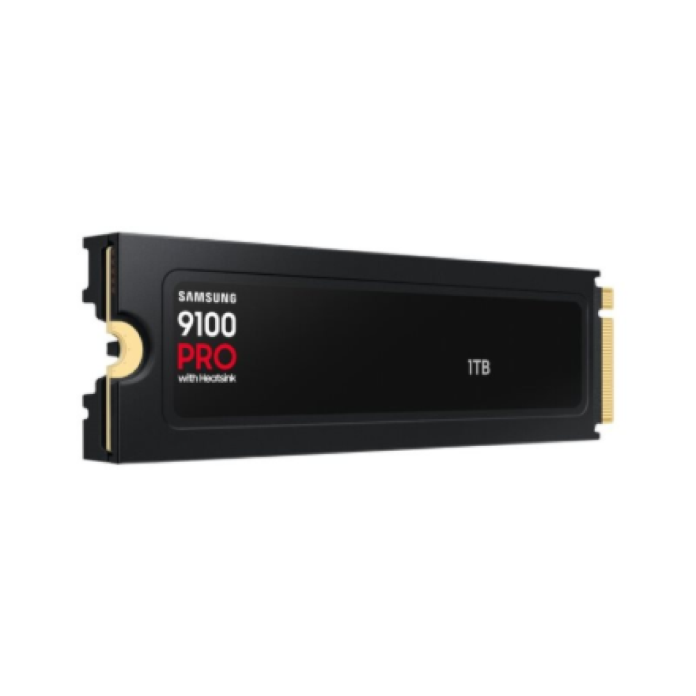 Samsung 9100 PRO With Heatsink , 1000 GB , SSD form factor M.2 2280 , Solid-state drive interface PCIe 5.0 NVMe , Read speed 14800 MB/s , Write speed 13400 MB/s