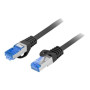 Lanberg , Patchcord Cat.6A S/FTP LSZH CCA , PCF6A-10CC-0150-BK , 1.5 m