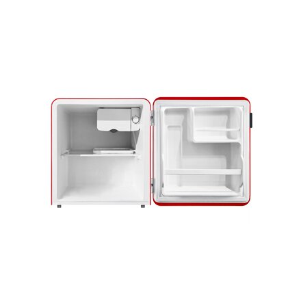 Midea Refrigerator , MDRD86SLE32 , Energy efficiency class E , Free standing , Larder , Height 50 cm , Fridge net capacity 47 L , 41 dB , Red