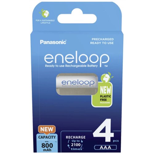 Panasonic , Rechargeable Batteries , ENELOOP BK-4MCDE/4BE , AAA , 800 mAh , 4 pc(s)