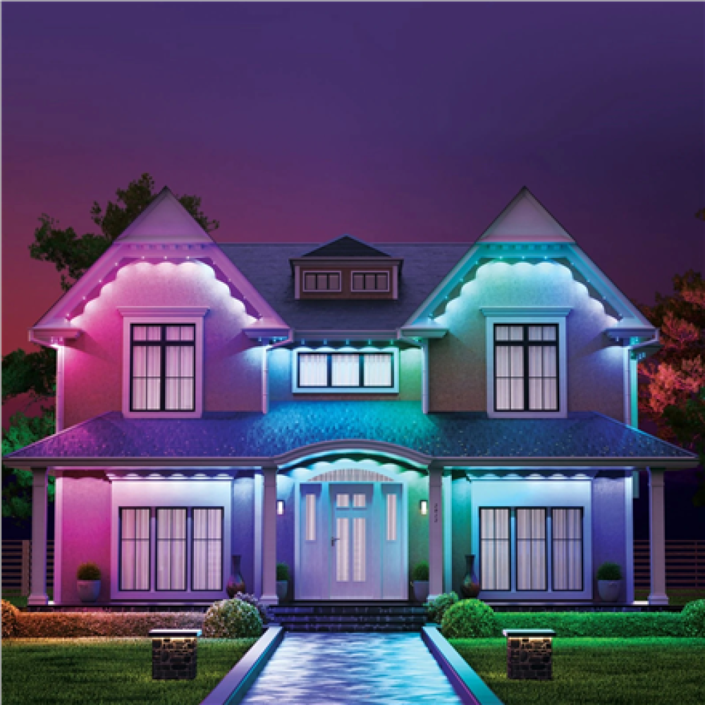 Nanoleaf Smart Multicolor Permanent Outdoor Lights Smarter Kit, 15m,16+ Million Colours