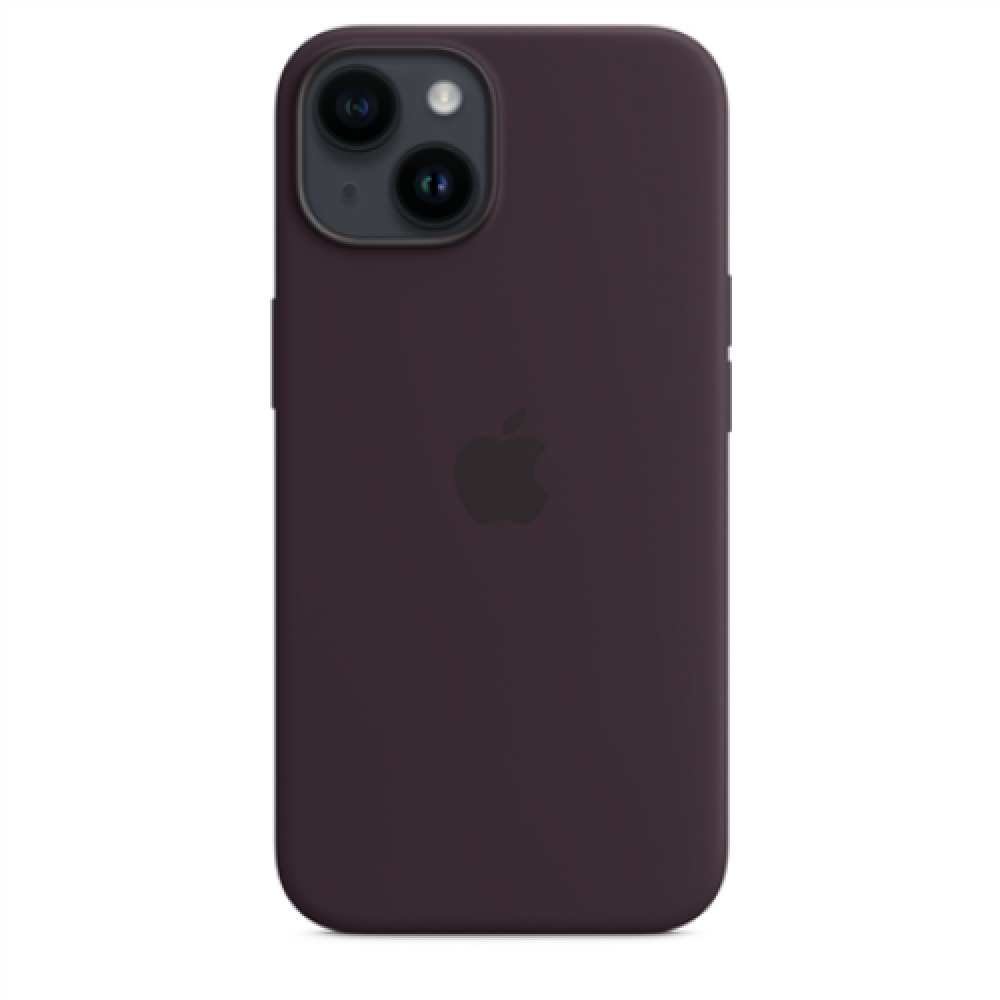 Apple iPhone 14 Silicone Case with MagSafe Case with MagSafe Apple iPhone 14 Silicone Elderberry