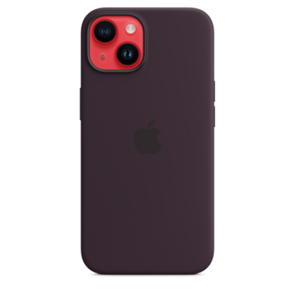 Apple iPhone 14 Silicone Case with MagSafe Case with MagSafe Apple iPhone 14 Silicone Elderberry