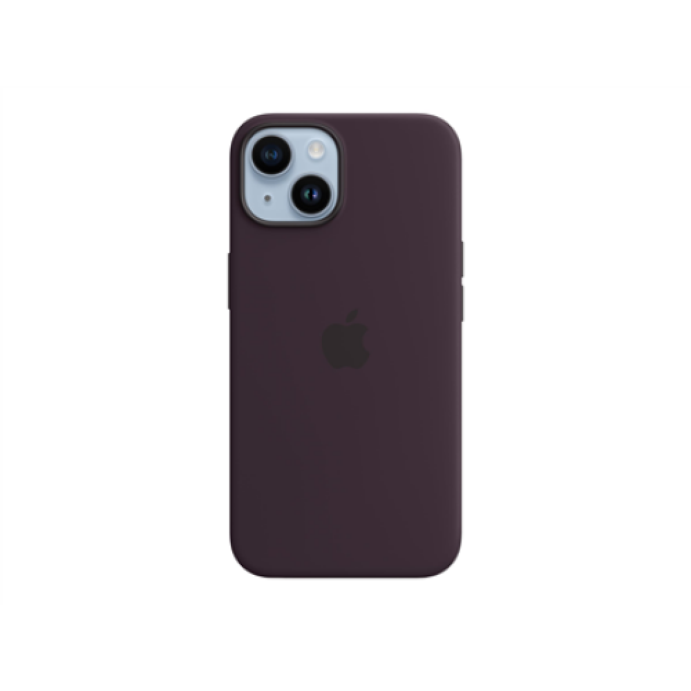 Apple iPhone 14 Silicone Case with MagSafe Case with MagSafe Apple iPhone 14 Silicone Elderberry