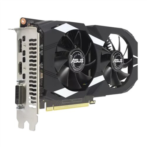 Asus DUAL-GTX1630-O4G NVIDIA, 4 GB, GeForce GTX 1630, GDDR6, PCI Express 3.0, DVI-D ports quantity 1, HDMI ports quantity 1, Memory clock speed 12000 MHz