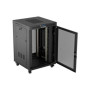 Lanberg , Rack cabinet 19 free-standing 22U/800x800 (flat pack) with mesh door, LCD , FF01-8822-23BL , Black