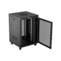 Lanberg , Rack cabinet 19 free-standing 22U/800x800 (flat pack) with mesh door, LCD , FF01-8822-23BL , Black
