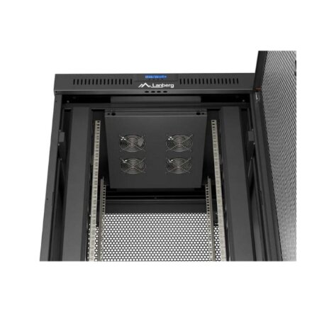 Lanberg , Rack cabinet 19 free-standing 22U/800x800 (flat pack) with mesh door, LCD , FF01-8822-23BL , Black