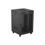 Lanberg , Rack cabinet 19 free-standing 22U/800x800 (flat pack) with mesh door, LCD , FF01-8822-23BL , Black