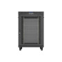 Lanberg , Rack cabinet 19 free-standing 22U/800x800 (flat pack) with mesh door, LCD , FF01-8822-23BL , Black