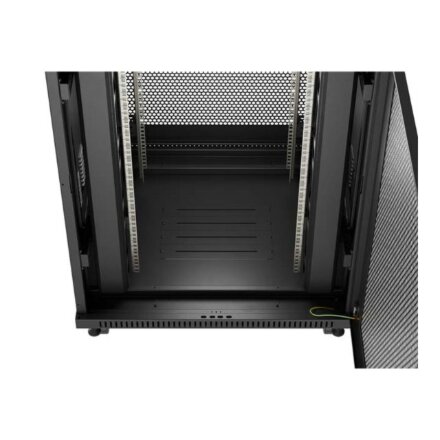 Lanberg , Rack cabinet 19 free-standing 22U/800x800 (flat pack) with mesh door, LCD , FF01-8822-23BL , Black