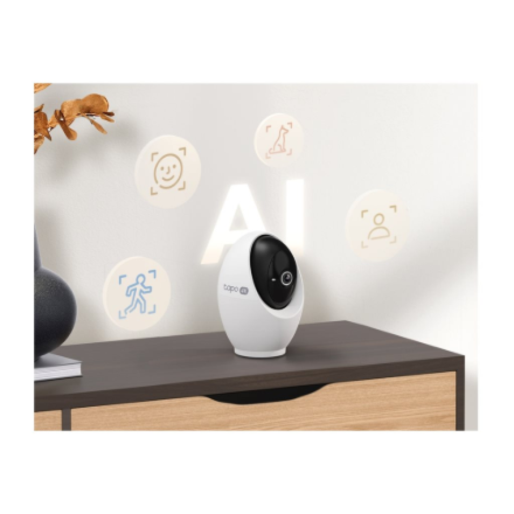 TP-LINK Pan/Tilt AI Home Security Wi-Fi Camera , Tapo C260 , Dome , 8 MP , 4.3mm/F1.6 , H.264 , Micro SD, Max. 512 GB