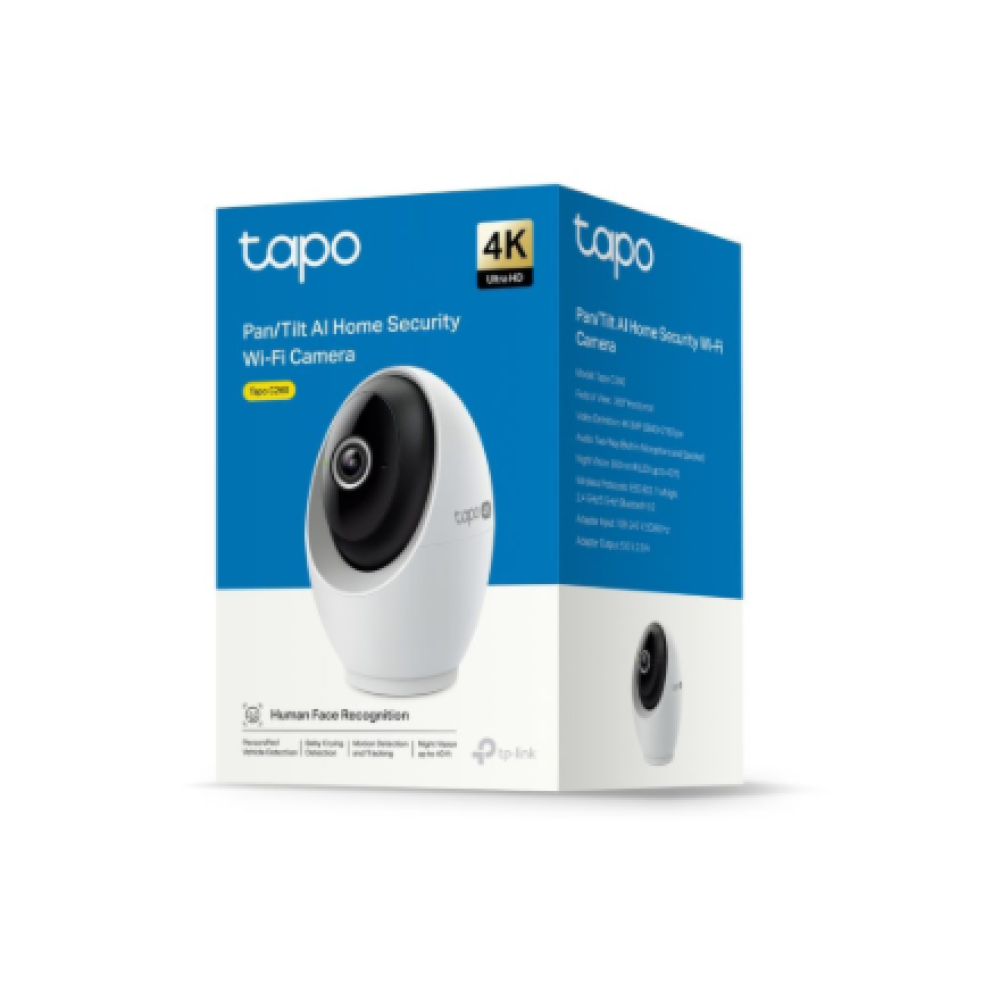 TP-LINK Pan/Tilt AI Home Security Wi-Fi Camera , Tapo C260 , Dome , 8 MP , 4.3mm/F1.6 , H.264 , Micro SD, Max. 512 GB