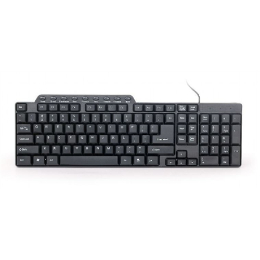 Gembird , KB-UM-104 Compact multimedia keyboard , Multimedia , Wired , US , Black , USB , 420 g
