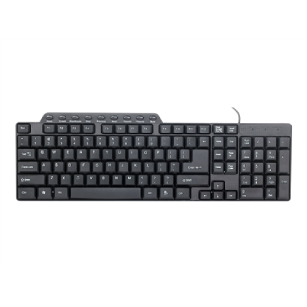Gembird , KB-UM-104 Compact multimedia keyboard , Multimedia , Wired , US , Black , USB , 420 g