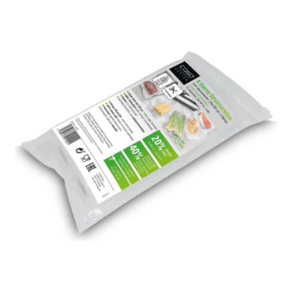 Caso , 4 Stars Structured Rolls, 2 rolls , 01124 , Dimensions (W x L) 20 x 720 cm , Transparent