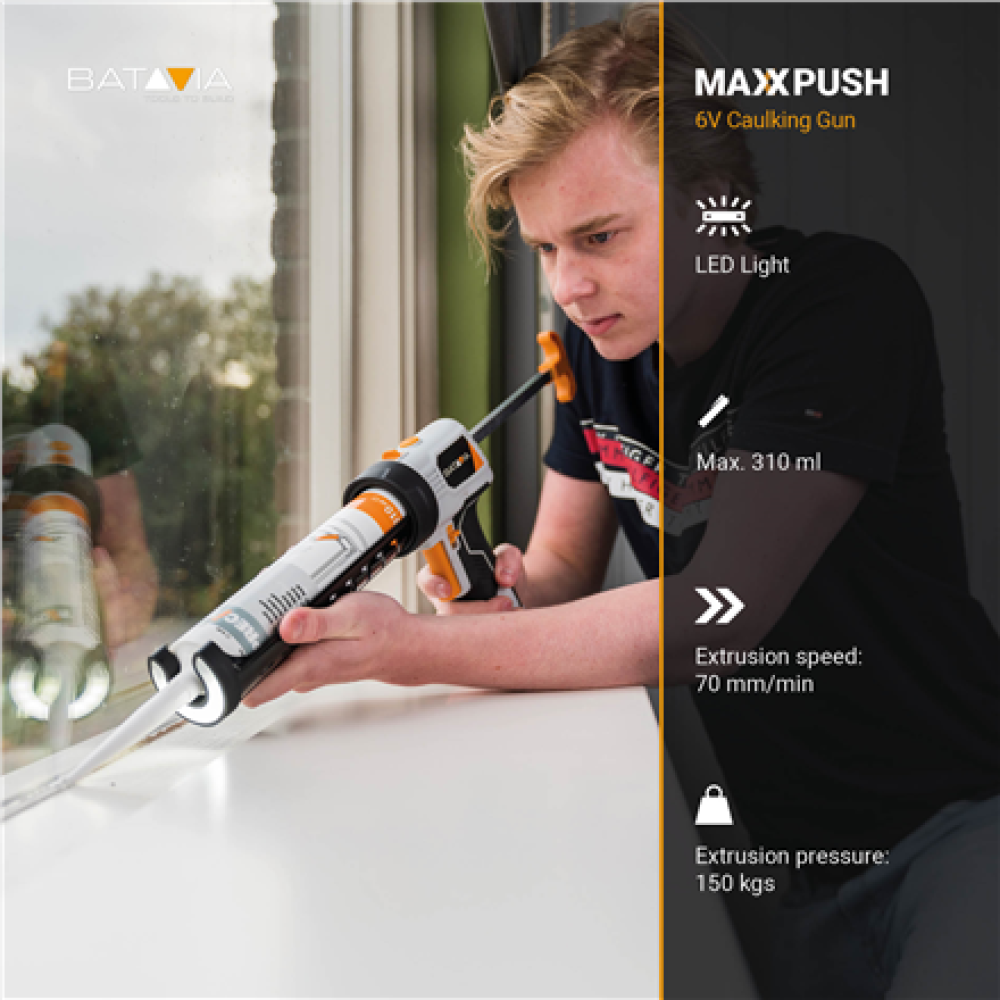 Batavia B.V. Maxxpush caulking gun with LED