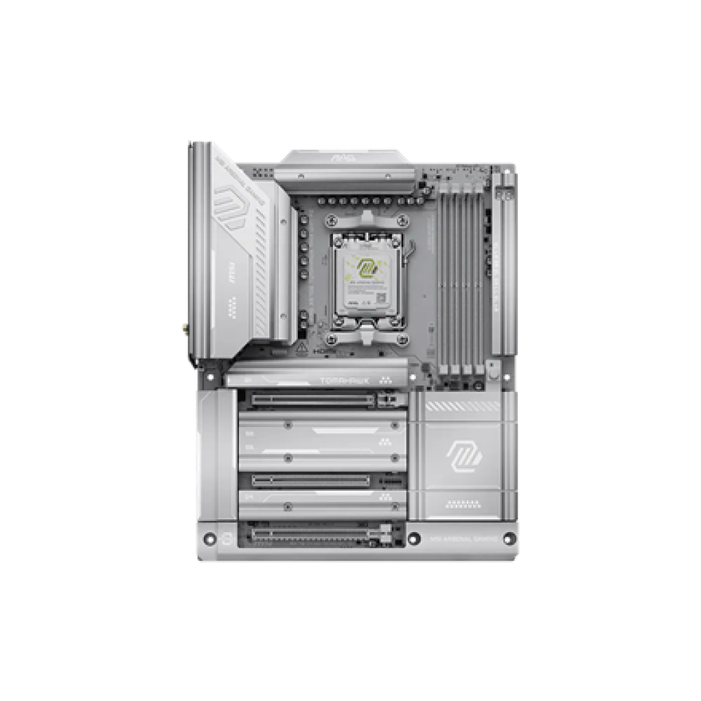 MAG X870E TOMAHAWK MAX WIFI PZ , MSI Processor family AMD , Processor socket AM5 , DDR5 SDRAM , Supported hard disk drive interfaces 4 x SATA-600 (RAID), 4 x M.2