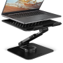 AXAGON STND-LRB stand with 360° rotation for laptops and tablets , Adjustable Height, Angle , 10-17.3 , Maximum weight (capacity) 5 kg , Black