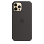 Apple , iPhone 12/12 Pro Silicone Case with MagSafe , Case , Apple , iPhone 12/12 Pro , Silicone , Black , The perfectly aligned magnets make wireless charging faster and easier than ever before. And when it’s time to charge, just leave the case on your i