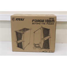 SALE OUT. MSI MAG FORGE 100M PC Case, Mid-Tower, USB 3.2, Black , MSI , MAG FORGE 100M , Black , ATX , DAMAGED PACKAGING , Power supply included No
