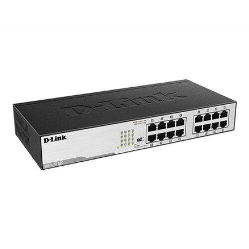 D-Link , 16-Port Gigabit Unmanaged Desktop Switch , DGS-1016D , Unmanaged , Desktop