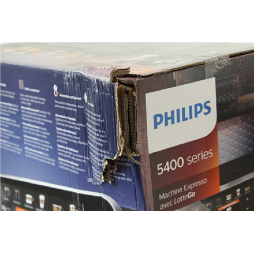 SALE OUT. Philips EP5447/90 Espresso Coffee maker, Fully Automatic, LatteGo milk frother, Water tank 1,8 L, Coffee beans 275 g, Black , Philips Series 5400 Coffee Maker , EP5447/90 , Pump pressure 15 bar , Built-in milk frother , Fully Automatic , 1500 W 