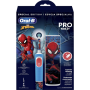 Oral-B , Vitality PRO Kids Spiderman , Electric Toothbrush with Travel Case , Rechargeable , For children , Blue , Number of brush heads included 1 , Number of teeth brushing modes 2