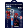 Oral-B , Electric Toothbrush with Travel Case , Vitality PRO Kids Spiderman , Rechargeable , For children , Number of brush heads included 1 , Number of teeth brushing modes 2 , Blue