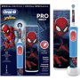 Oral-B , Electric Toothbrush with Travel Case , Vitality PRO Kids Spiderman , Rechargeable , For children , Number of brush heads included 1 , Number of teeth brushing modes 2 , Blue
