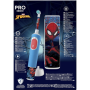 Oral-B , Vitality PRO Kids Spiderman , Electric Toothbrush with Travel Case , Rechargeable , For children , Blue , Number of brush heads included 1 , Number of teeth brushing modes 2