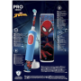 Oral-B , Electric Toothbrush with Travel Case , Vitality PRO Kids Spiderman , Rechargeable , For children , Number of brush heads included 1 , Number of teeth brushing modes 2 , Blue
