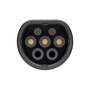 EV+ Charging Cable Extender Type 2 32A 3 phase 5m , EV+ , EV-CB-EXT-T2-32-3P-W-5m , EV+ Charging Cable Extender Type 2 32A 3 phase , 5 m