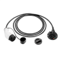 EV+ Charging Cable Extender Type 2 32A 3 phase 5m , EV+ , EV-CB-EXT-T2-32-3P-W-5m , EV+ Charging Cable Extender Type 2 32A 3 phase , 5 m
