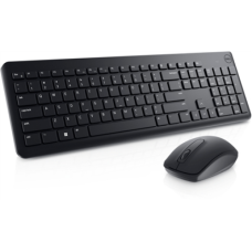 Dell , Keyboard and Mouse , KM3322W , Keyboard and Mouse Set , Wireless , Batteries included , RU , Black , Wireless connection