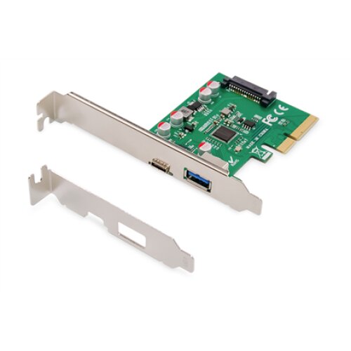 Digitus , PCIe card, USB-C 3.1 Gen 2, 10Gpbs, USB-A 3.1 , DS-30225