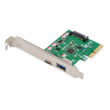 Digitus , PCIe card, USB-C 3.1 Gen 2, 10Gpbs, USB-A 3.1 , DS-30225