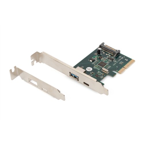 Digitus , PCIe card, USB-C 3.1 Gen 2, 10Gpbs, USB-A 3.1 , DS-30225