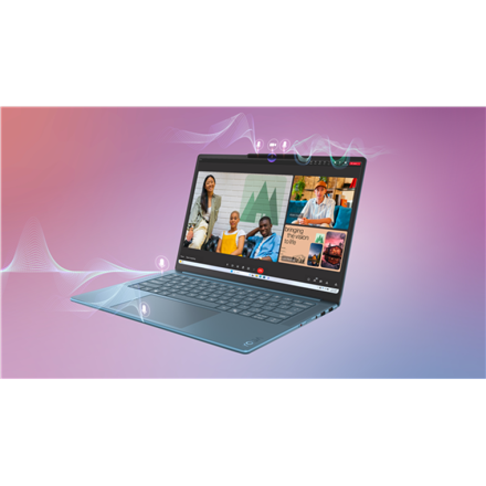 Lenovo Yoga Pro 7 14ASP10 14.5 3K AMD Ryzen AI 9 365/32GB/1TB/AMD Radeon 880M/WIN11 Home/ENG Backlit kbd/2Y Warranty , Lenovo Yoga Pro 7 14ASP10 , Tidal Teal , 14.5 , OLED , 3K , 2944 x 1840 pixels , Glossy , AMD Ryzen AI 9 , 365 , 32 GB , Soldered LPDDR5