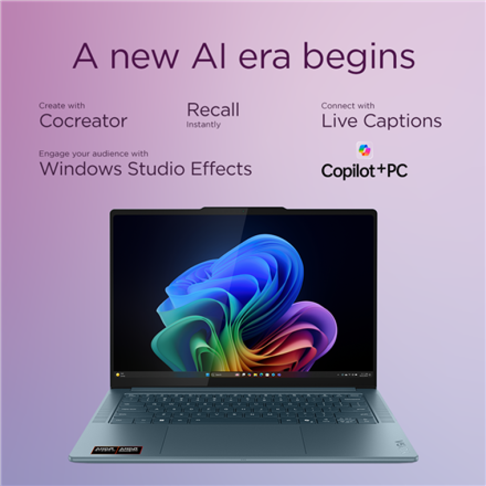 Lenovo Yoga Pro 7 14ASP10 14.5 3K AMD Ryzen AI 9 365/32GB/1TB/AMD Radeon 880M/WIN11 Home/ENG Backlit kbd/2Y Warranty , Lenovo Yoga Pro 7 14ASP10 , Tidal Teal , 14.5 , OLED , 3K , 2944 x 1840 pixels , Glossy , AMD Ryzen AI 9 , 365 , 32 GB , Soldered LPDDR5