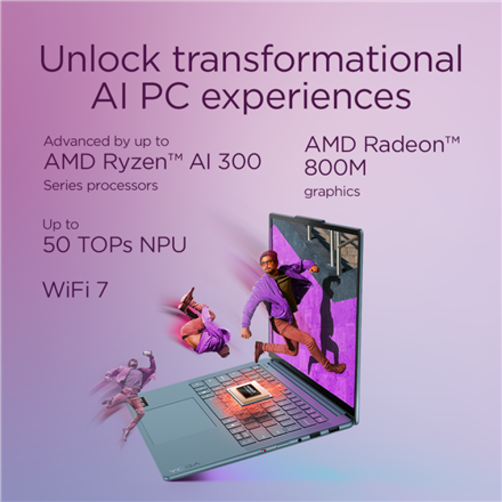 Lenovo Yoga Pro 7 14ASP10 14.5 3K AMD Ryzen AI 9 365/32GB/1TB/AMD Radeon 880M/WIN11 Home/ENG Backlit kbd/2Y Warranty , Lenovo Yoga Pro 7 14ASP10 , Tidal Teal , 14.5 , OLED , 3K , 2944 x 1840 pixels , Glossy , AMD Ryzen AI 9 , 365 , 32 GB , Soldered LPDDR5