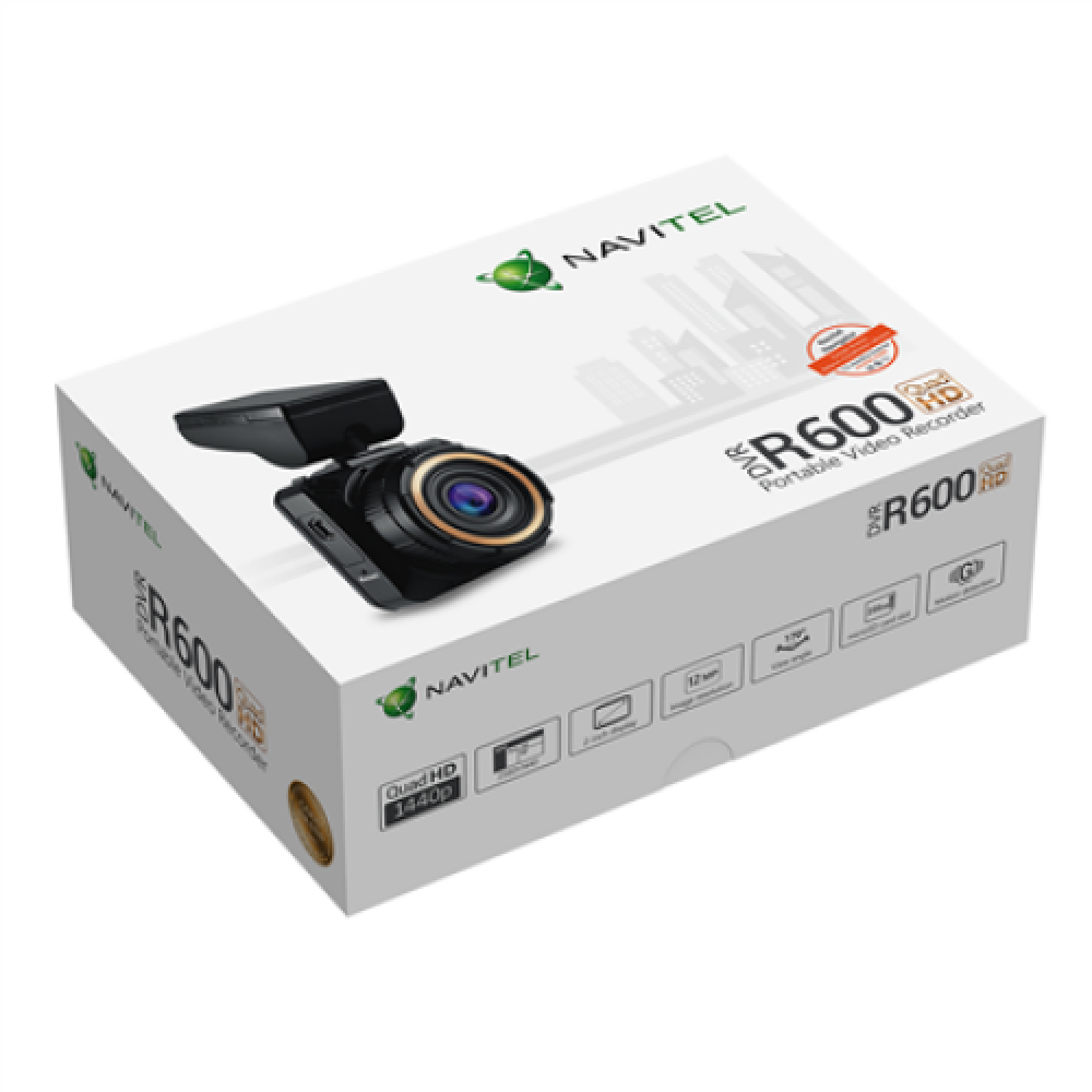 Navitel , R600 QUAD HD , Audio recorder , Built-in display , Movement detection technology , Mini USB