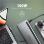 AXAGON USB-C 5Gbps TRIPLE 4K DISPLAY 11in1 Hub , HMC-4KX3