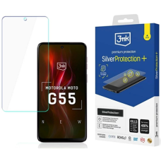 3MK , SilverProtect+ Anti-Microbial Film Wet-Mounted , Screen protector , Motorola , Moto G55 5G , Transparent 3MK , SilverProtect+ Anti-Microbial Film Wet-Mounted , Screen protector , Motorola , Moto G55 5G , Transparent