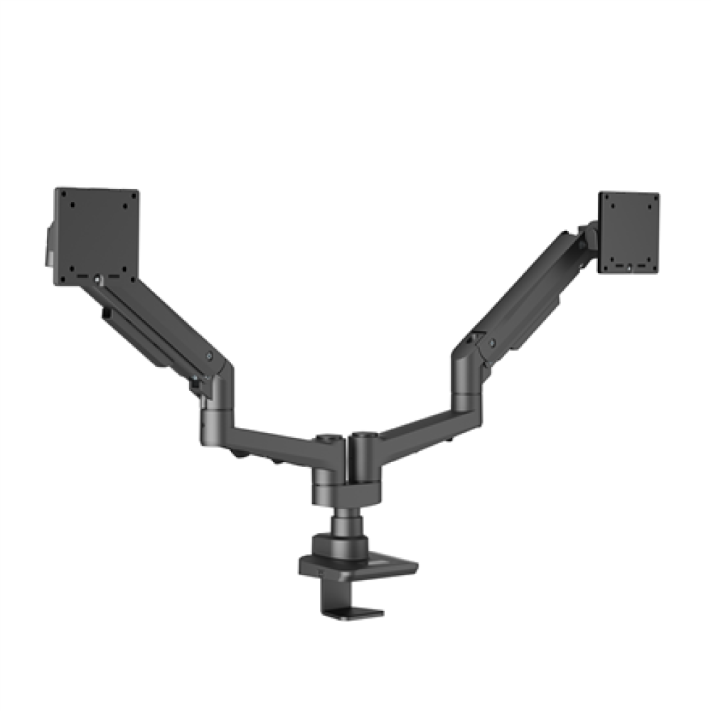 EDBAK Desk Mount , DMV02 Dual Swing Arm , Height adjustment, Tilt , 19-35 , Maximum weight (capacity) 20 kg , Black