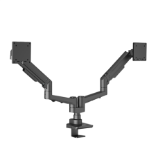 EDBAK Desk Mount , DMV02 Dual Swing Arm , Height adjustment, Tilt , 19-35 , Maximum weight (capacity) 20 kg , Black