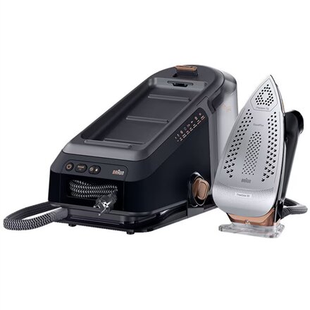 Braun Steam Station , IS7286 , 2700 W , 2 L , 8 bar , Auto power off , Vertical steam function , Calc-clean function , Black