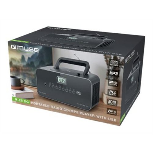 Muse , Portable radio , M-28DG , AUX in , Grey