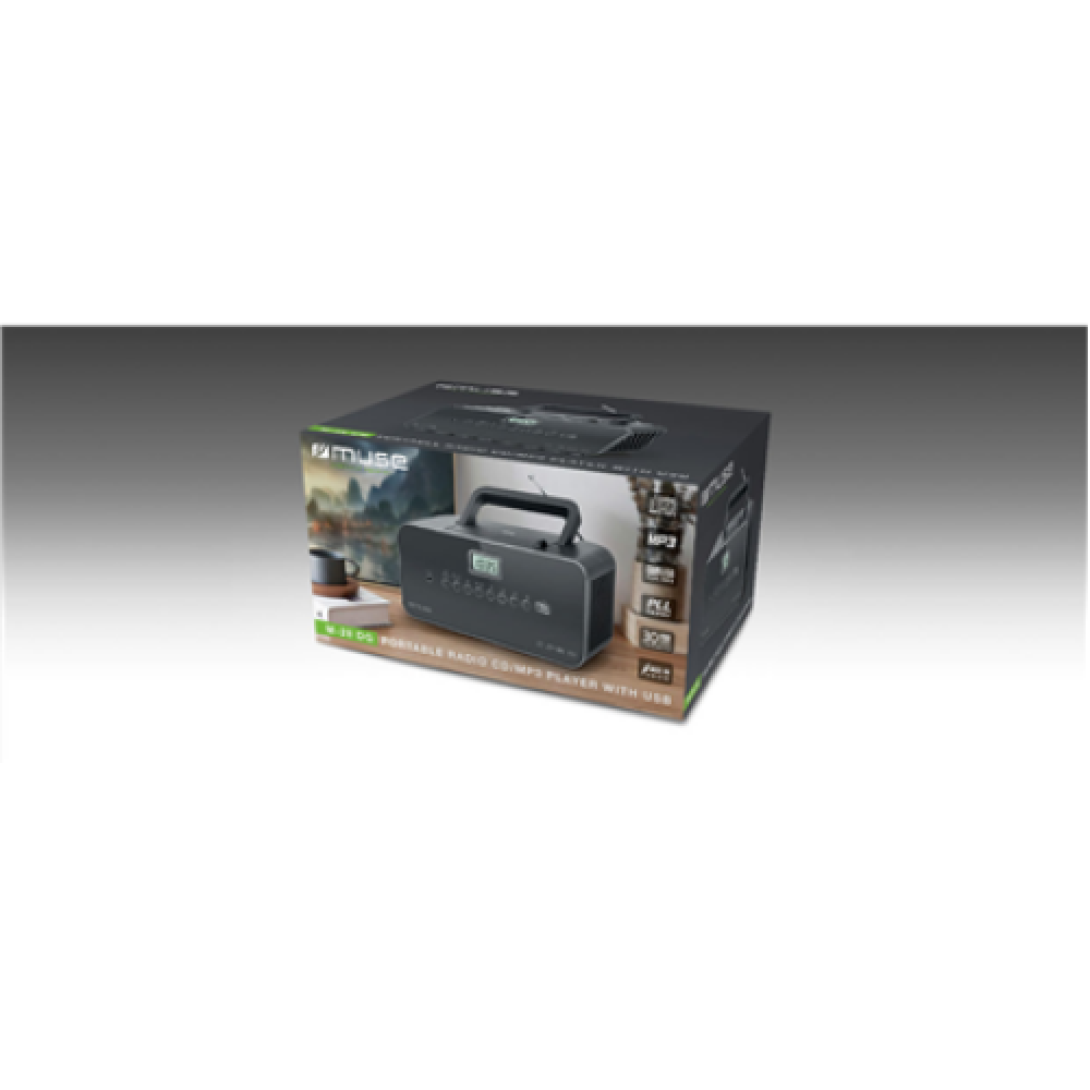Muse , Portable radio , M-28DG , AUX in , Grey